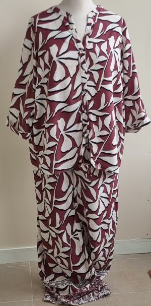 MS Mode paars/roze set mt. 52