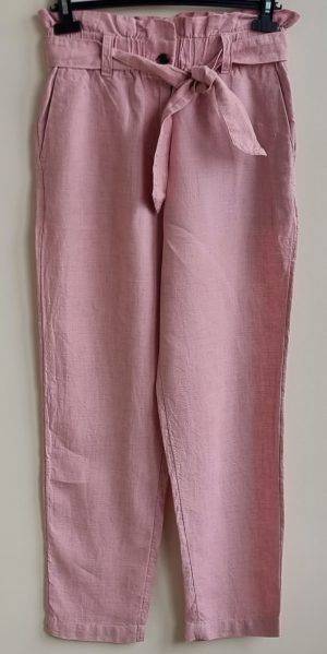 C&A roze linnen broek mt. 36