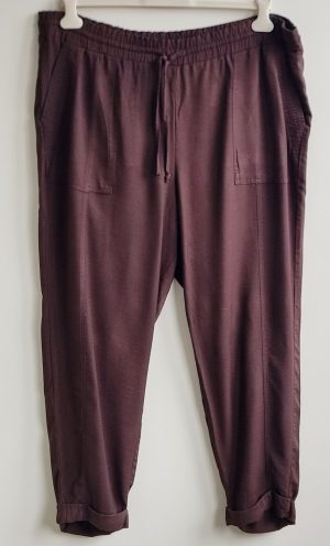 MS Mode bruine soepelvallende broek mt. 52