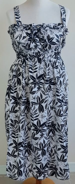 Primark zwart/witte jurk mt. 44