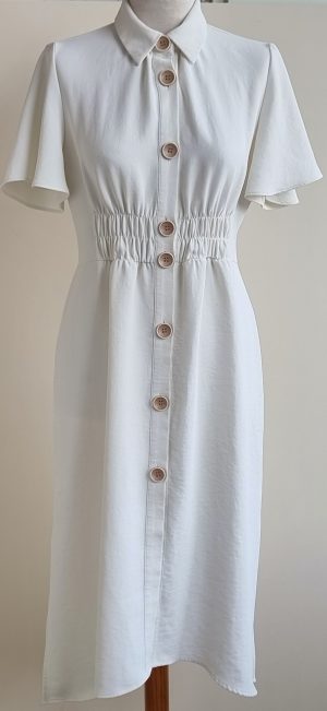 Zara roomwit jurkje  mt. S