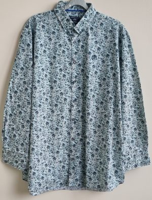 State of Art wit overhemd met print mt. 3XL