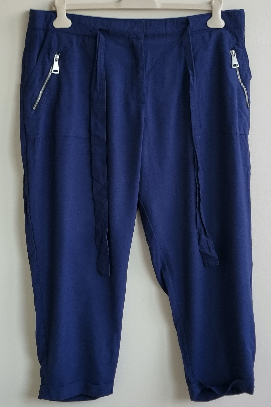 MS Mode marine blauwe enkelbroek mt. 52