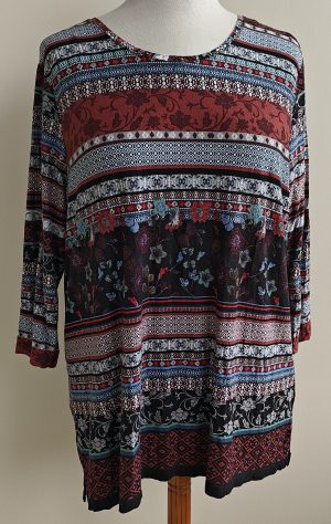 Canda bruin/grijs gekleurd shirt mt. XL