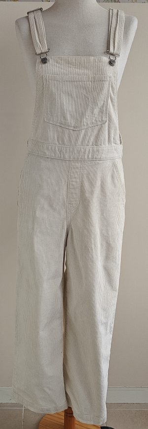 Levi's roomwitte tuinbroek van ribcord mt. 29 (mt. 36)