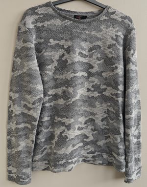 Castro grijze trui in camouflage print mt. L