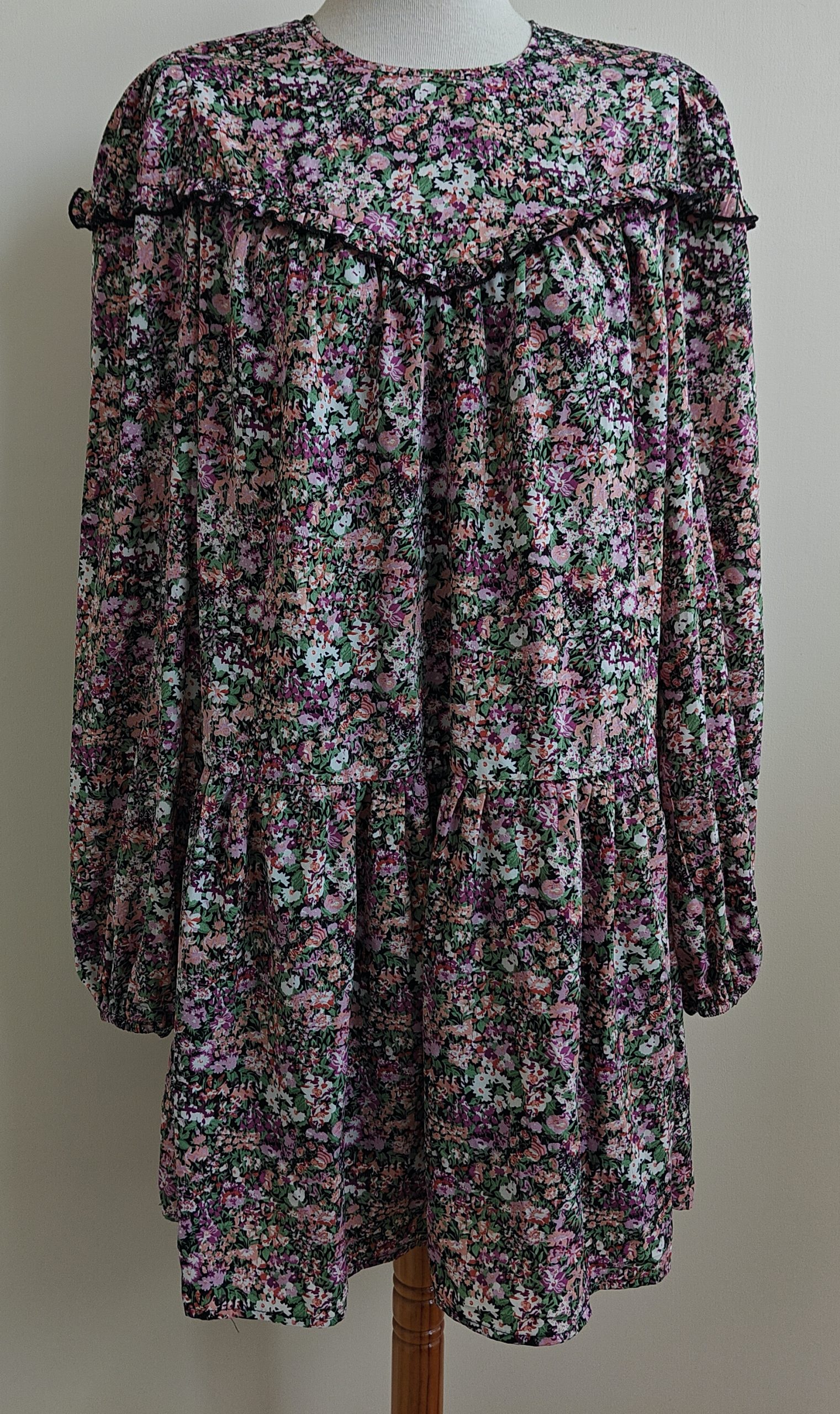 Loavies gebloemd vintage jurkje mt. M