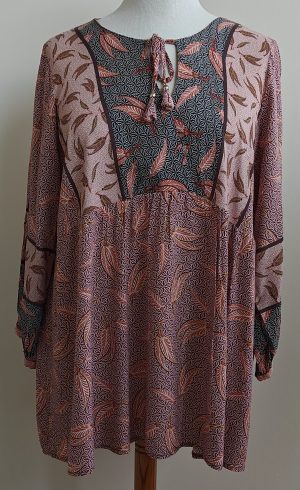 Paprika roze/oranje blouse mt. 48 (3)