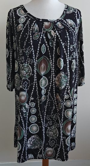 Trois Ka soepelvallend tuniek met print mt. XL