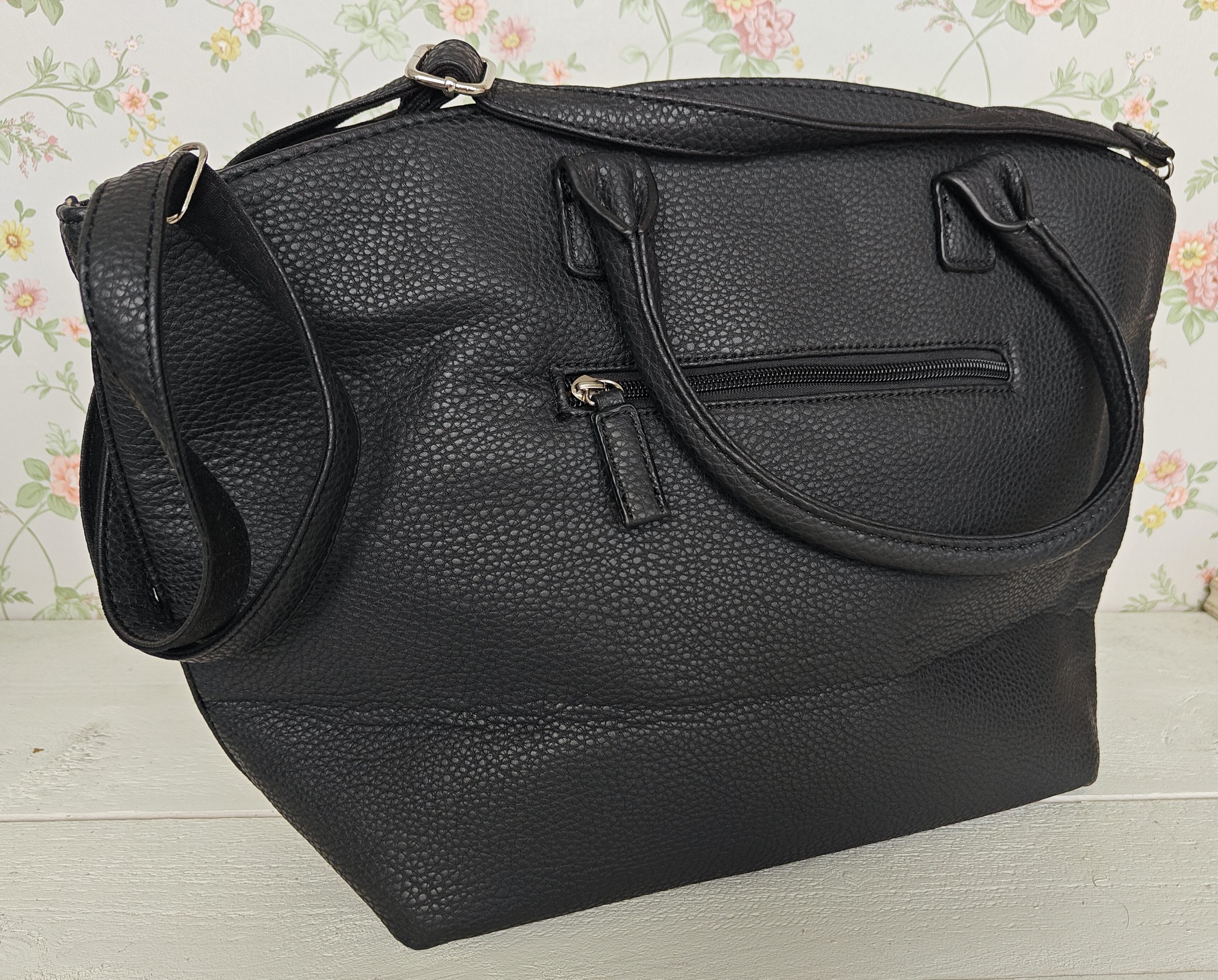 David Jones zwarte hand-schouder tas